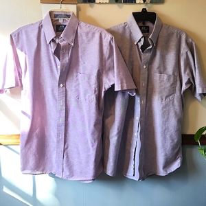 Van Heusen 2 short sleeved dress shirts